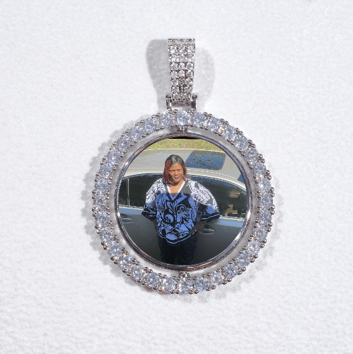 3D Spinning 2-Faced Custom Picture Pendant