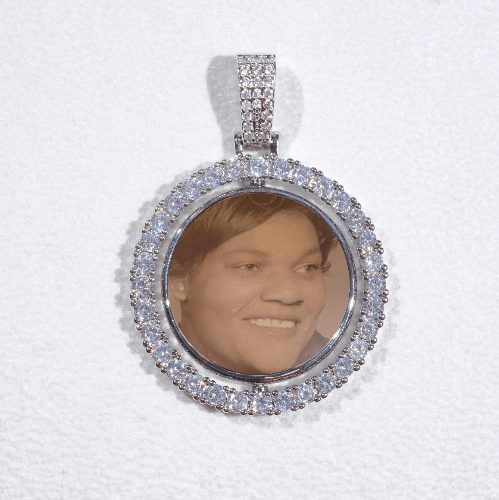 3D Spinning 2-Faced Custom Picture Pendant
