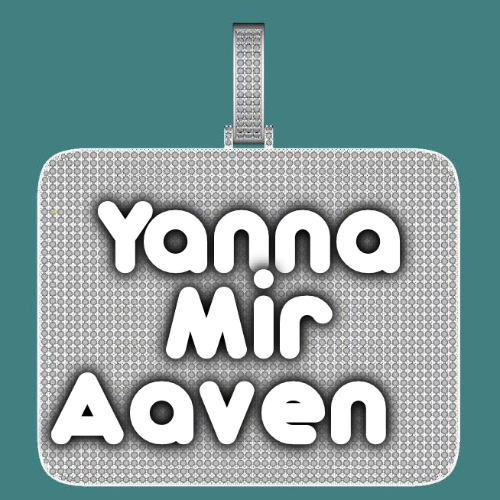 CUSTOM LETTER NECKLACE 3D BIG SQUARE