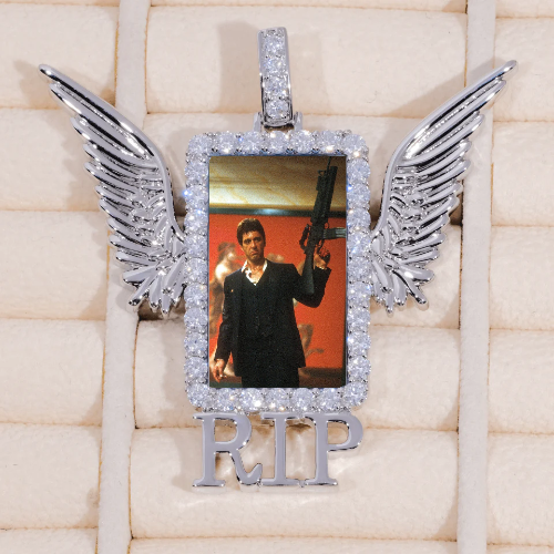 RIP WING 3D CUSTOM PICTURE PENDANT