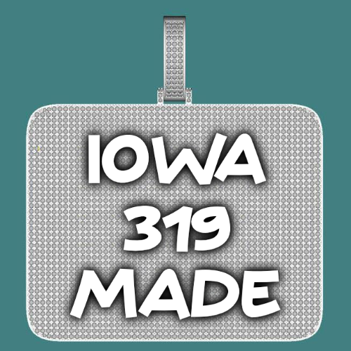 CUSTOM LETTER NECKLACE 3D BIG SQUARE