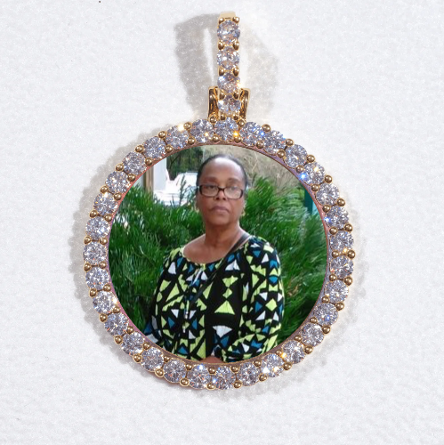 3D CIRCLE CUSTOM PICTURE PENDANT SMALL SIZE