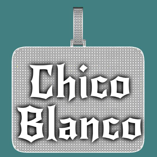 CUSTOM LETTER NECKLACE 3D BIG SQUARE