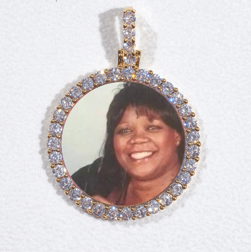 3D CIRCLE CUSTOM PICTURE PENDANT SMALL SIZE
