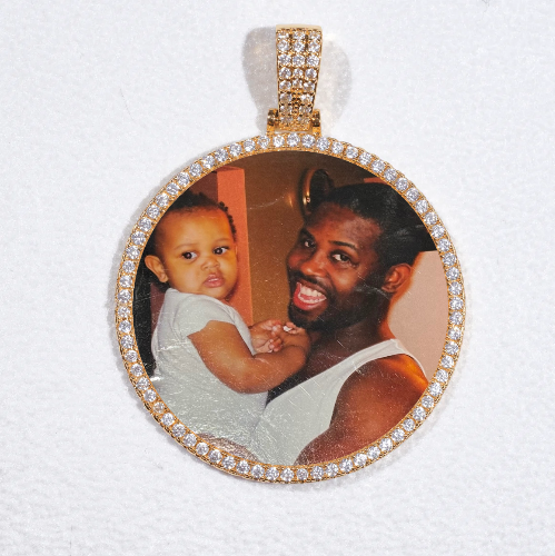 MEDIUM 3D CIRCLE CUSTOM PICTURE PENDANT