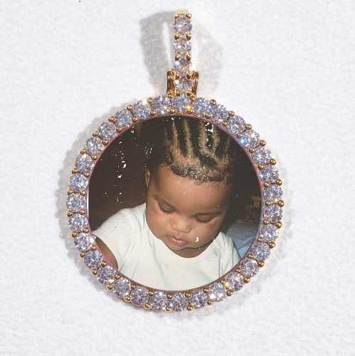 3D CIRCLE CUSTOM PICTURE PENDANT SMALL SIZE