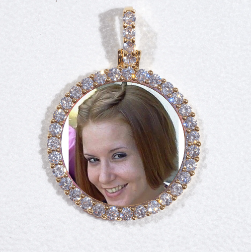 3D CIRCLE CUSTOM PICTURE PENDANT SMALL SIZE