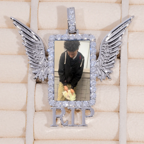 RIP WING 3D CUSTOM PICTURE PENDANT