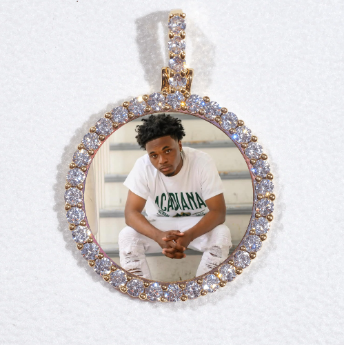 3D CIRCLE CUSTOM PICTURE PENDANT SMALL SIZE