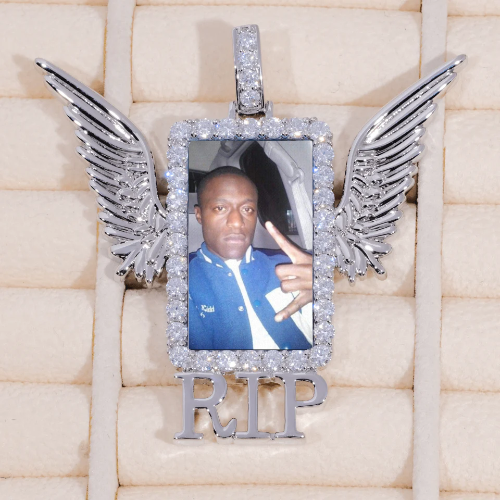 RIP WING 3D CUSTOM PICTURE PENDANT