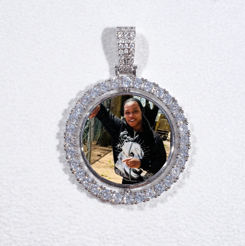3D Spinning 2-Faced Custom Picture Pendant