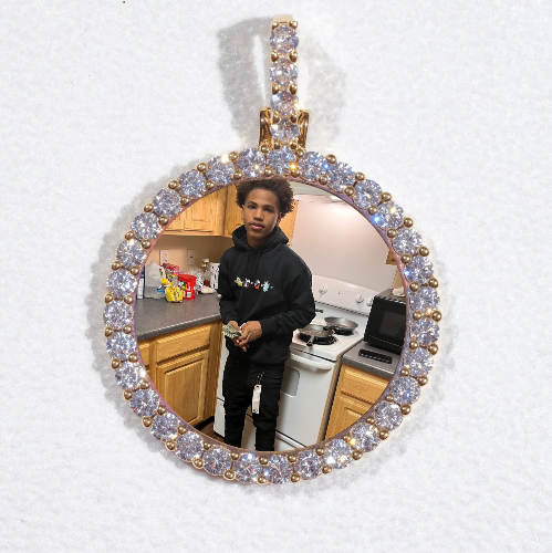 3D CIRCLE CUSTOM PICTURE PENDANT SMALL SIZE