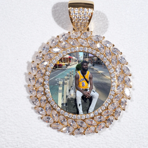 Large 3D Wheat Ear Custom Picture Pendant