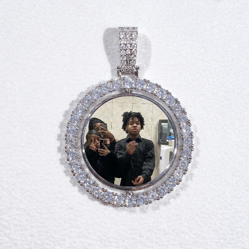 3D Spinning 2-Faced Custom Picture Pendant