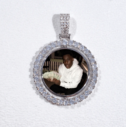 3D Spinning 2-Faced Custom Picture Pendant