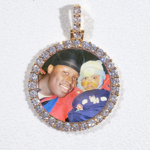 3D CIRCLE CUSTOM PICTURE PENDANT SMALL SIZE