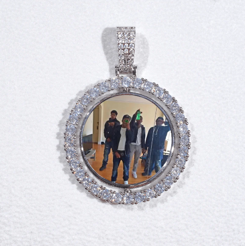 3D Spinning 2-Faced Custom Picture Pendant