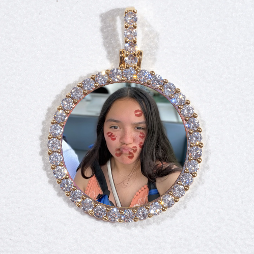 3D CIRCLE CUSTOM PICTURE PENDANT SMALL SIZE