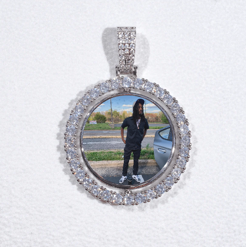 3D Spinning 2-Faced Custom Picture Pendant