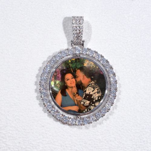 3D Spinning 2-Faced Custom Picture Pendant