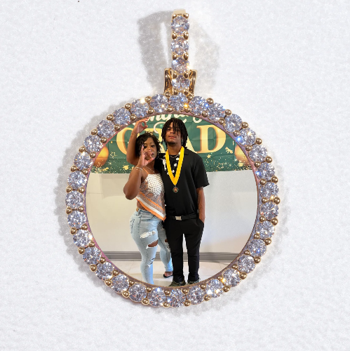 3D CIRCLE CUSTOM PICTURE PENDANT SMALL SIZE