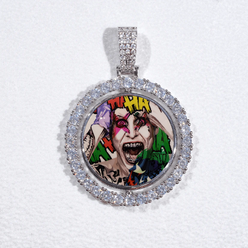 3D Spinning 2-Faced Custom Picture Pendant