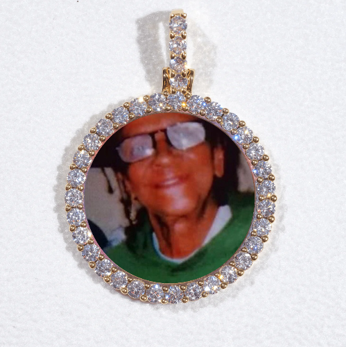 3D CIRCLE CUSTOM PICTURE PENDANT SMALL SIZE