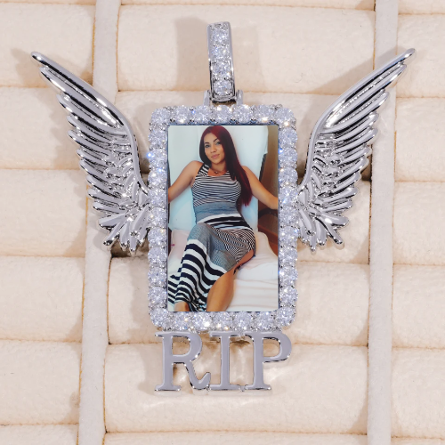 RIP WING 3D CUSTOM PICTURE PENDANT