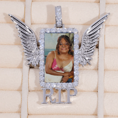 RIP WING 3D CUSTOM PICTURE PENDANT