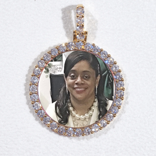3D CIRCLE CUSTOM PICTURE PENDANT SMALL SIZE