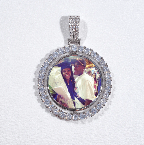 3D Spinning 2-Faced Custom Picture Pendant