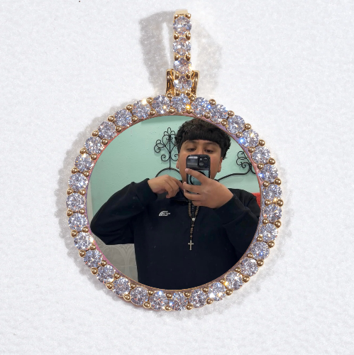3D CIRCLE CUSTOM PICTURE PENDANT SMALL SIZE