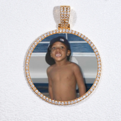 MEDIUM 3D CIRCLE CUSTOM PICTURE PENDANT