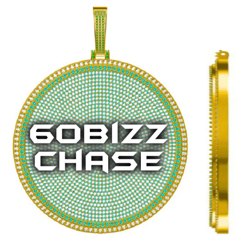 CUSTOM LETTER NECKLACE 3D BIG DISC
