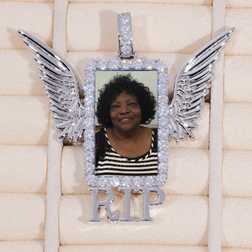 RIP WING 3D CUSTOM PICTURE PENDANT