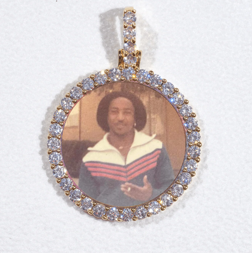 3D CIRCLE CUSTOM PICTURE PENDANT SMALL SIZE