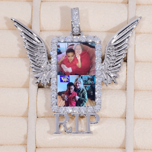 RIP WING 3D CUSTOM PICTURE PENDANT