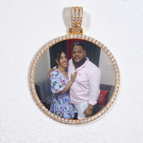 MEDIUM 3D CIRCLE CUSTOM PICTURE PENDANT