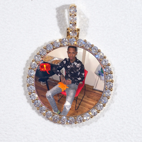 3D CIRCLE CUSTOM PICTURE PENDANT SMALL SIZE