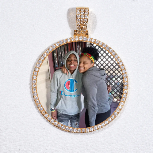 MEDIUM 3D CIRCLE CUSTOM PICTURE PENDANT