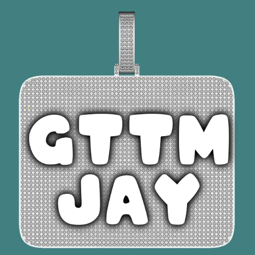 CUSTOM LETTER NECKLACE 3D BIG SQUARE