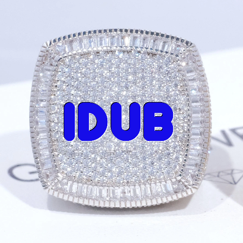 CUSTOM LETTER 3D ICED RING