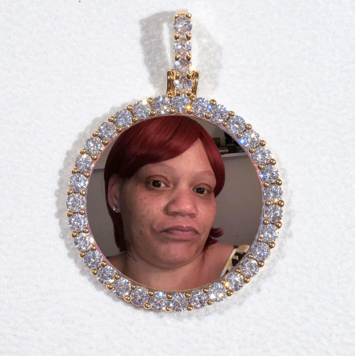 3D CIRCLE CUSTOM PICTURE PENDANT SMALL SIZE