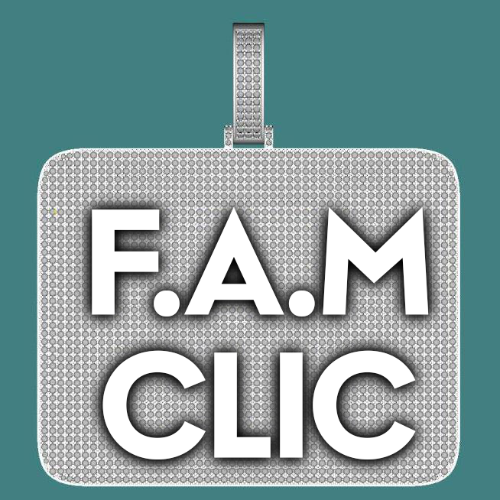 CUSTOM LETTER NECKLACE 3D BIG SQUARE