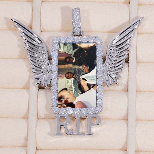 RIP WING 3D CUSTOM PICTURE PENDANT