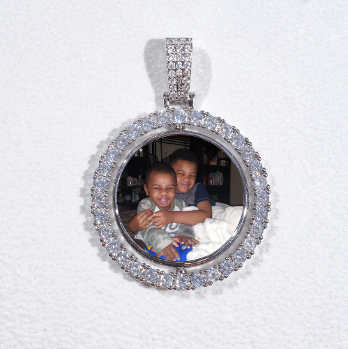 3D Spinning 2-Faced Custom Picture Pendant