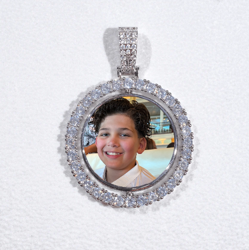3D Spinning 2-Faced Custom Picture Pendant
