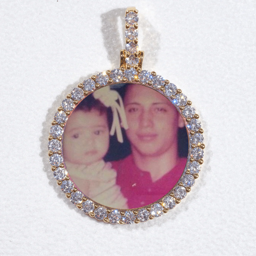 3D CIRCLE CUSTOM PICTURE PENDANT SMALL SIZE