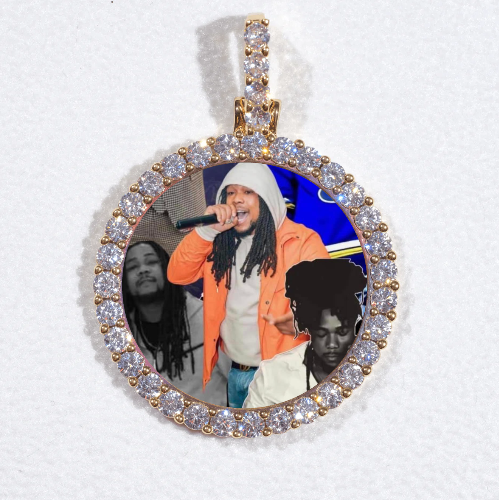 3D CIRCLE CUSTOM PICTURE PENDANT SMALL SIZE