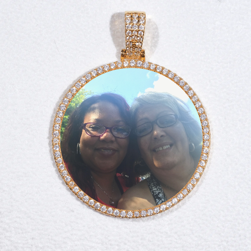 MEDIUM 3D CIRCLE CUSTOM PICTURE PENDANT